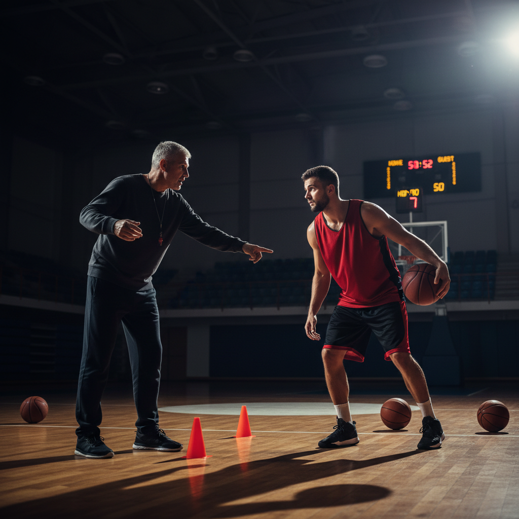 D4G athlete working one-on-one with a coach during training